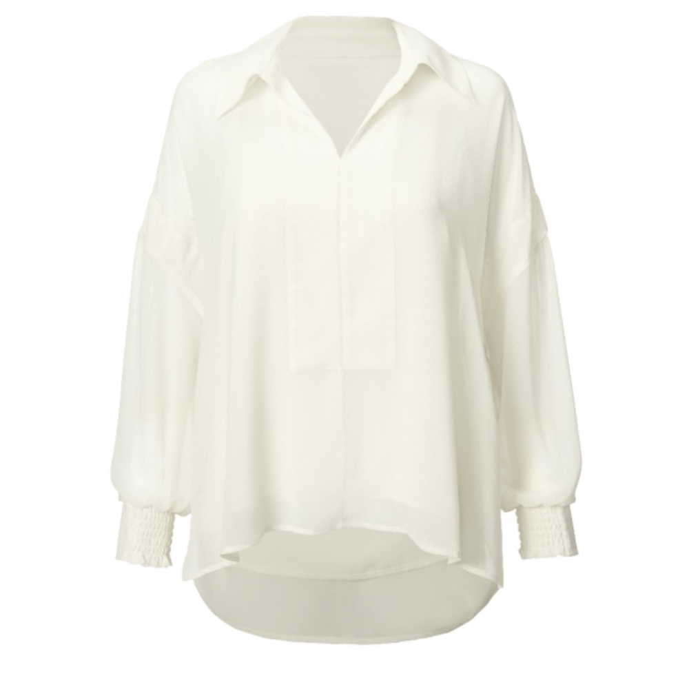 Cream Cabi Abbey Blouse